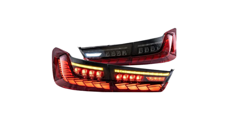 Lampy BMW 3 G20 G80 Tył Dynamic LED Red