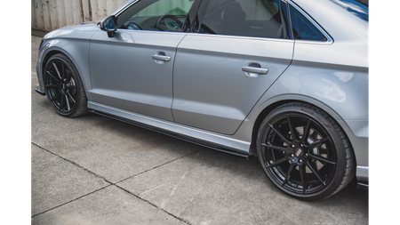 Diffuser Audi A3 8V Facelift S-Line Side Skirts v.2 Gloss Black