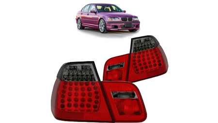 Lampy BMW 3 E46 Facelift Tył LED Red-Smoke