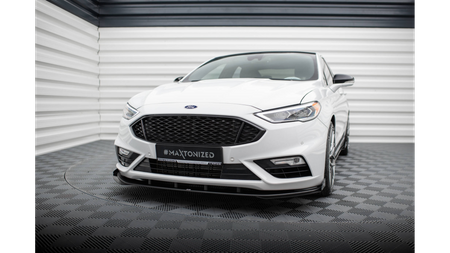 Splitter Ford Mondeo V Facelift Fusion II Facelift Przód Pro + flaps Black-Red