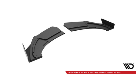 Splitter Audi TT 8S S-Line Rear Side Street Pro Black + Gloss Flaps