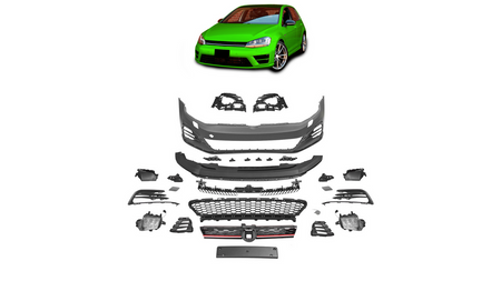 Bumper Volkswagen Golf 7 Front SRA Grill LED Fog light DAMAGE