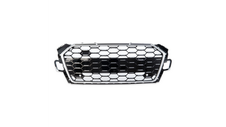 Grill Audi A5 F5 Facelift Silver & Gloss Black