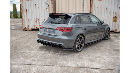 Splitter Audi RS3 8V Sportback Rear Side v.2 Gloss Black