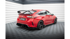 Splitter Honda Civic XI Type-R Rear Side Street Pro Red + Gloss Flaps