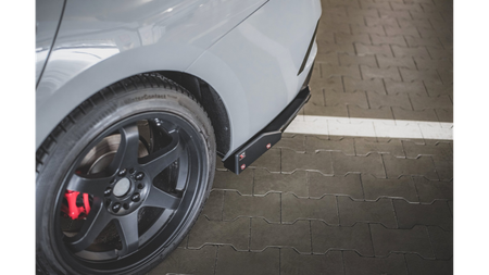 Splitter Skoda Octavia IV RS Tył Boczne v.2 + Flaps Gloss Black