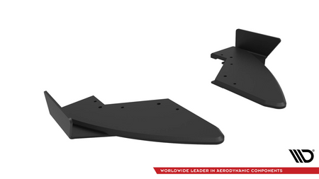 Splitter Audi TT 8S S-Line Facelift Rear Side Street Pro Black + Gloss Flaps