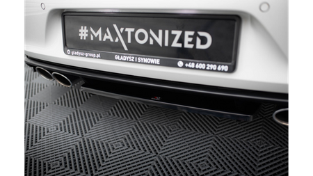 Splitter Volkswagen Golf 7 R Tył Środkowy z Dyfuzorem Gloss Black