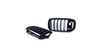 Grill BMW X5 F15 F85 X6 F16 F86 podwójne żeberka Gloss Black camera