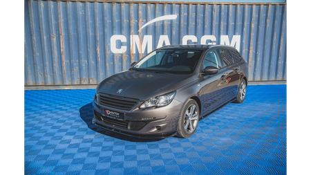 Splitter Peugeot 308 II Facelift Front v.2 Gloss Black