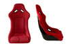 Racing seat EVO Velvet Red