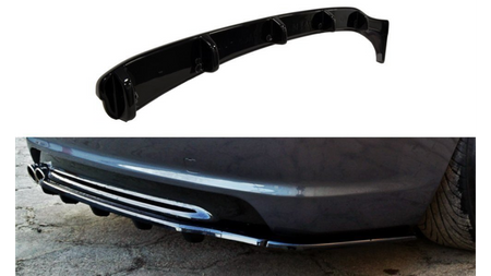 Splitter BMW 3 E46 M-Pack Rear Central with Diffuser Gloss Black