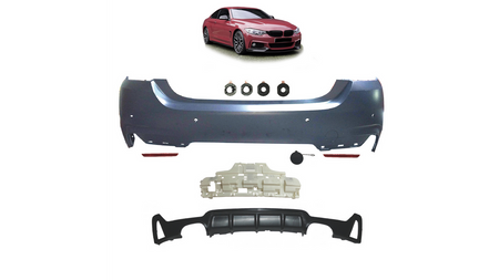 Bumper BMW 4 F32 F33 F36 Rear with Diffuser