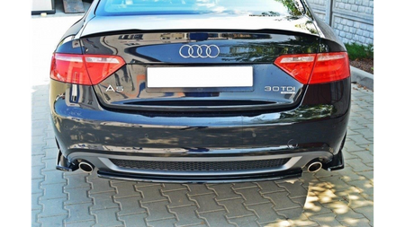 Splitter Audi A5 8T S-Line Rear Side Gloss Black