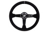 Steering wheel SLIDE 350mm offset:90mm Suede Black