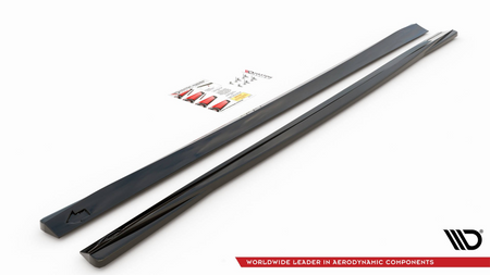 Diffuser Volvo V90 II Side Skirts Gloss Black