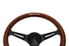 Steering wheel 350mm Wood Black