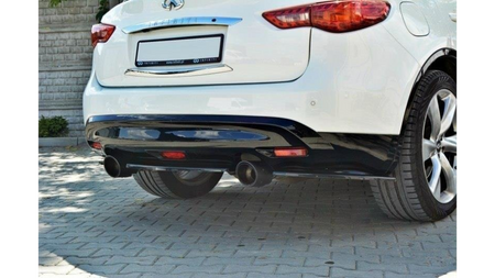 Splitter Infiniti QX70 Rear Side Gloss Black