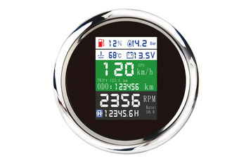 Depo Gauge 85mm Volt, Oil Press, Oil Temp, fuel leve, RPK, Engine Hour, GPS speed tacho