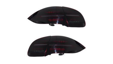 Lampy Porsche Cayenne II Tył Dynamic LED Black-Red Smoke 