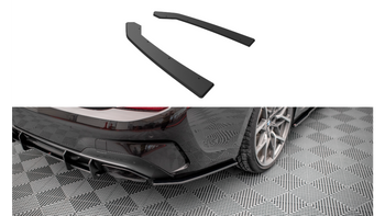 Splitter BMW 3 G20 G21 M-Pack Rear Side Street Pro v.1 Black-Red