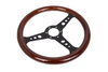 Kierownica 350mm Drewno Black