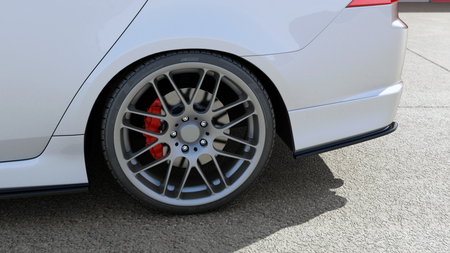 Splitter Honda Accord VII Type-S Tył Boczne Gloss Black