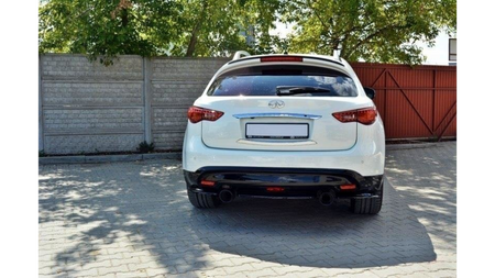 Splitter Infiniti QX70 Tył Środkowy Gloss Black