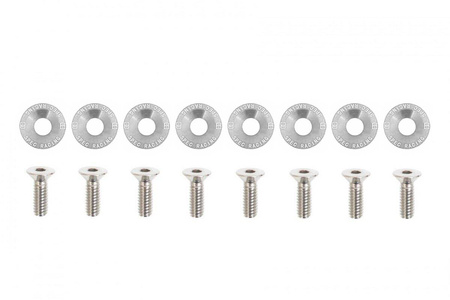 Decorative screws washers M6x1.0 15mm D1 Silver