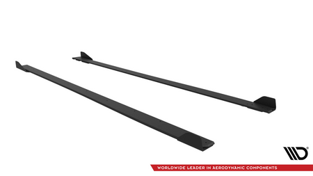 Diffuser BMW 2 G87 M-Pack Side Skirts Street Pro v.1 Black + Gloss Flaps