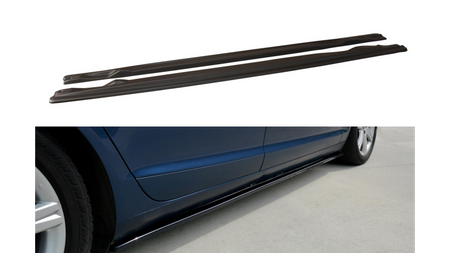 Diffuser Audi A6 C6 S-Line Side Skirts Gloss Black