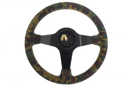 Steering wheel SLIDE 350mm offset:80mm Suede Camo