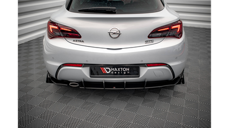 Diffuser Opel Astra GTC OPC-Line J Rear Valance Black + Gloss Flaps