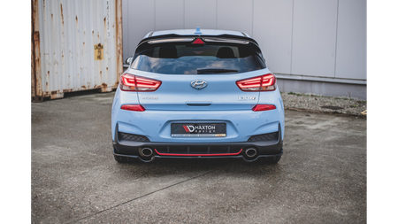 Splitter Hyundai I30 III N Tył Środkowy z Dyfuzorem Gloss Black