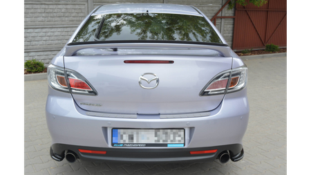 Splitter Mazda 6 II Sport Hatch Tył Boczne Gloss Black