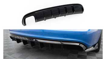 Diffuser Audi A4 S-Line B8 Rear Valance Version with a double exhaust tip on one side