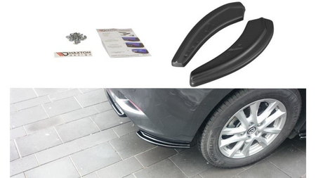 Splitter Mazda 3 III Facelift Tył Boczne Gloss Black