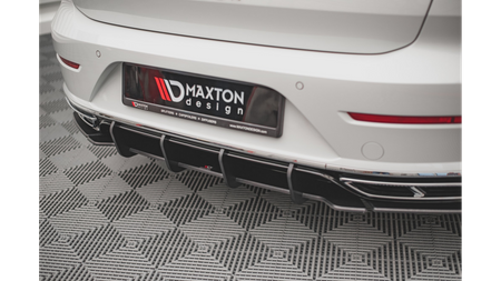Diffuser Volkswagen Arteon R-Line Facelift Rear Street Pro Black-Red