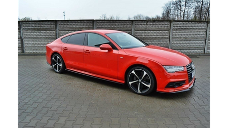 Dokładka Audi A7 C7 Facelift S-Line Progi Gloss Black