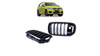Grill BMW X5 F15 F85 X6 F16 F86 Dual Line Gloss Black camera