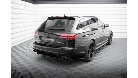 Splitter Audi RS6 C6 Tył Boczne Street Pro Black