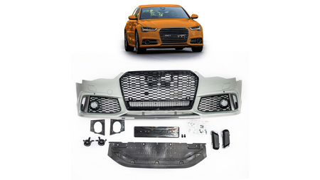 Bumper Audi A6 C7 Facelift Front PDC SRA