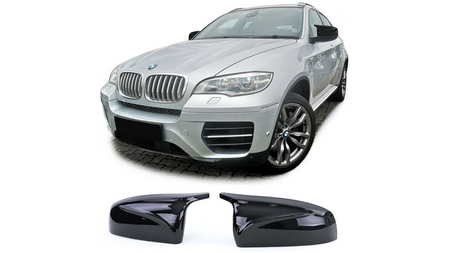 Mirror Cover Set BMW X5 E70 X6 E71 E72 Gloss Black