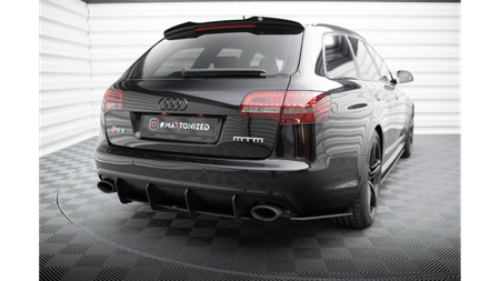 Dyfuzor Audi RS6 C6 Tył Street Pro Black-Red