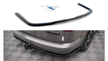Splitter Volkswagen Caddy Long III Facelift Rear Central Gloss Black