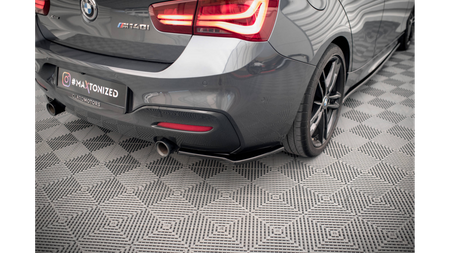 REAR SIDE SPLITTERS V.2 BMW 1 F20/F21 M-POWER FACELIFT Gloss Black