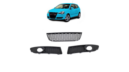 Mesh Volkswagen POLO IV Facelift Front Bumper