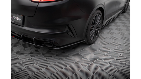 Splitter Kia ProCeed I GT Facelift Rear Side Street Pro Black