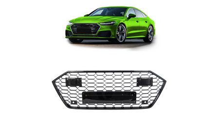 Grill Audi A7 C8 Gloss Black