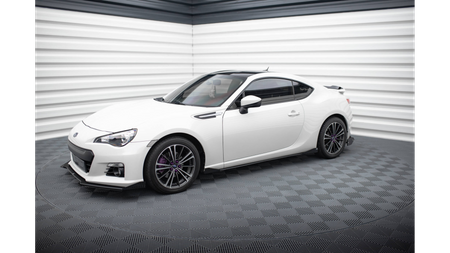 Dokładka Subaru BRZ Progi Street Pro Black + Gloss Flaps